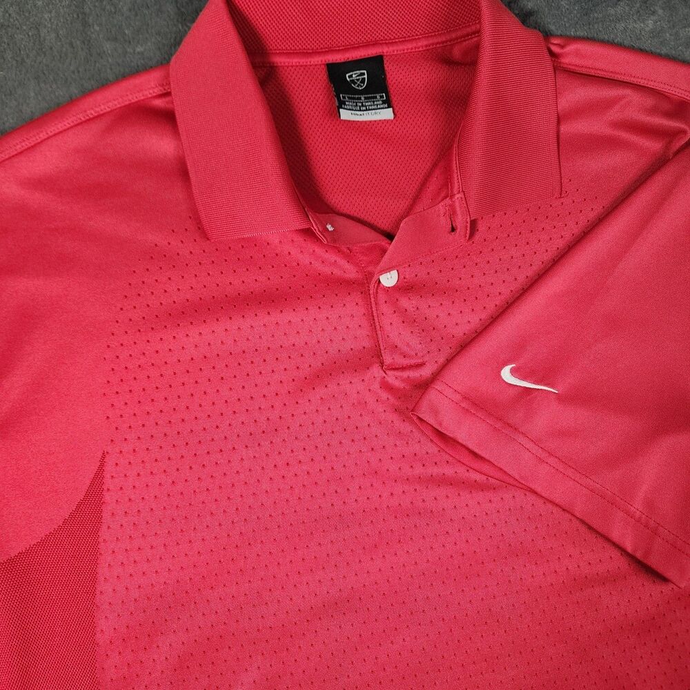 Nike Men's Extra Large Dri Fit Golf Polo Shirt Purple Performance Activewear